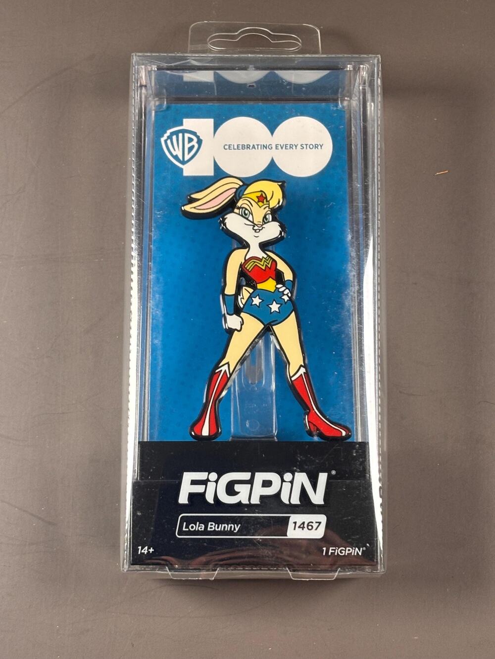 Looney Tunes Lola Bunny Wonder Woman FigPin 1467 Official Collectible Enamel Pin